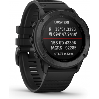 Часы GARMIN TACTIX DELTA SAPPHIRE EDITION - Черное DLC-покрытие с черным ремешком
