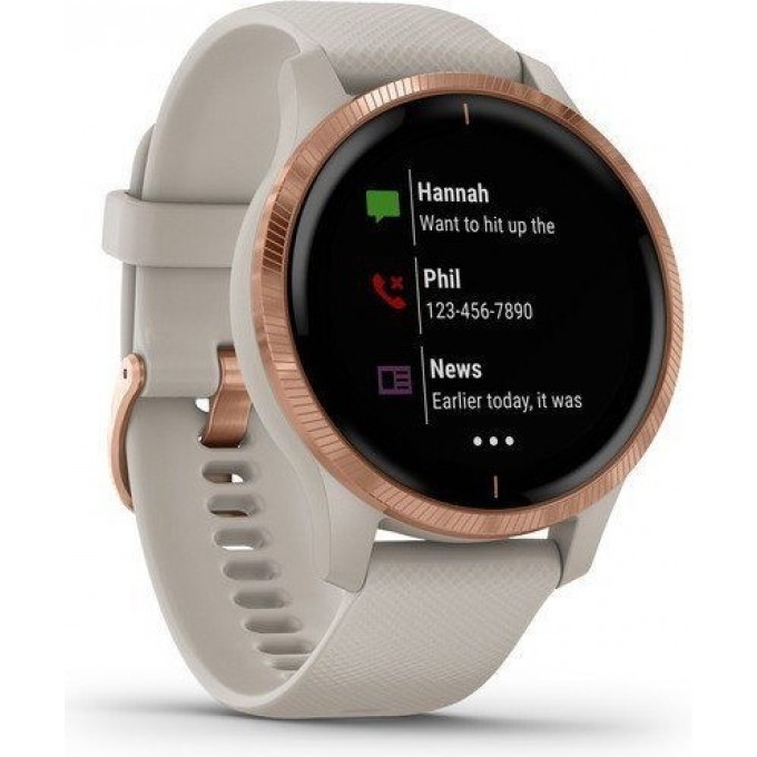 Часы GARMIN VENU песочного цвета с золотистым безелем 010-02173-23