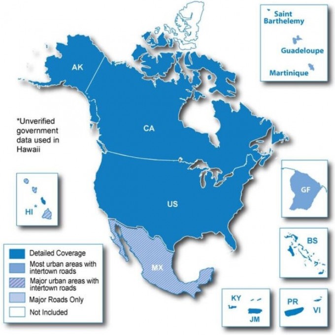 Карта памяти GARMIN CITY NAVIGATOR NORTH AMERICA NT 010-11551-01