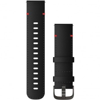 Ремешок GARMIN QUICK RELEASE BAND 22MM BLACK LEATHER/SLATE