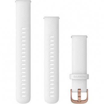 Ремешок GARMIN QUICK RELEASE BANDS (18 MM) WHITE WITH ROSE GOLD HARDWARE