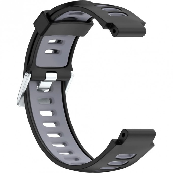 Ремешок сменный для GARMIN FORERUNNER 735, черно-серый 010-11251-0K