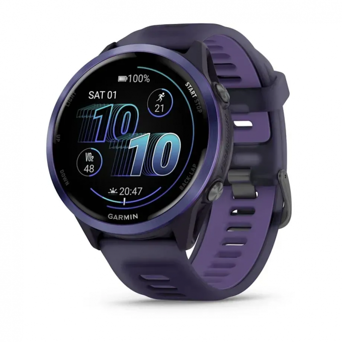 Смарт-часы GARMIN FORERUNNER 570 (47 мм) индиго алюминий императорский пурпурный/индиго 010-02971-02